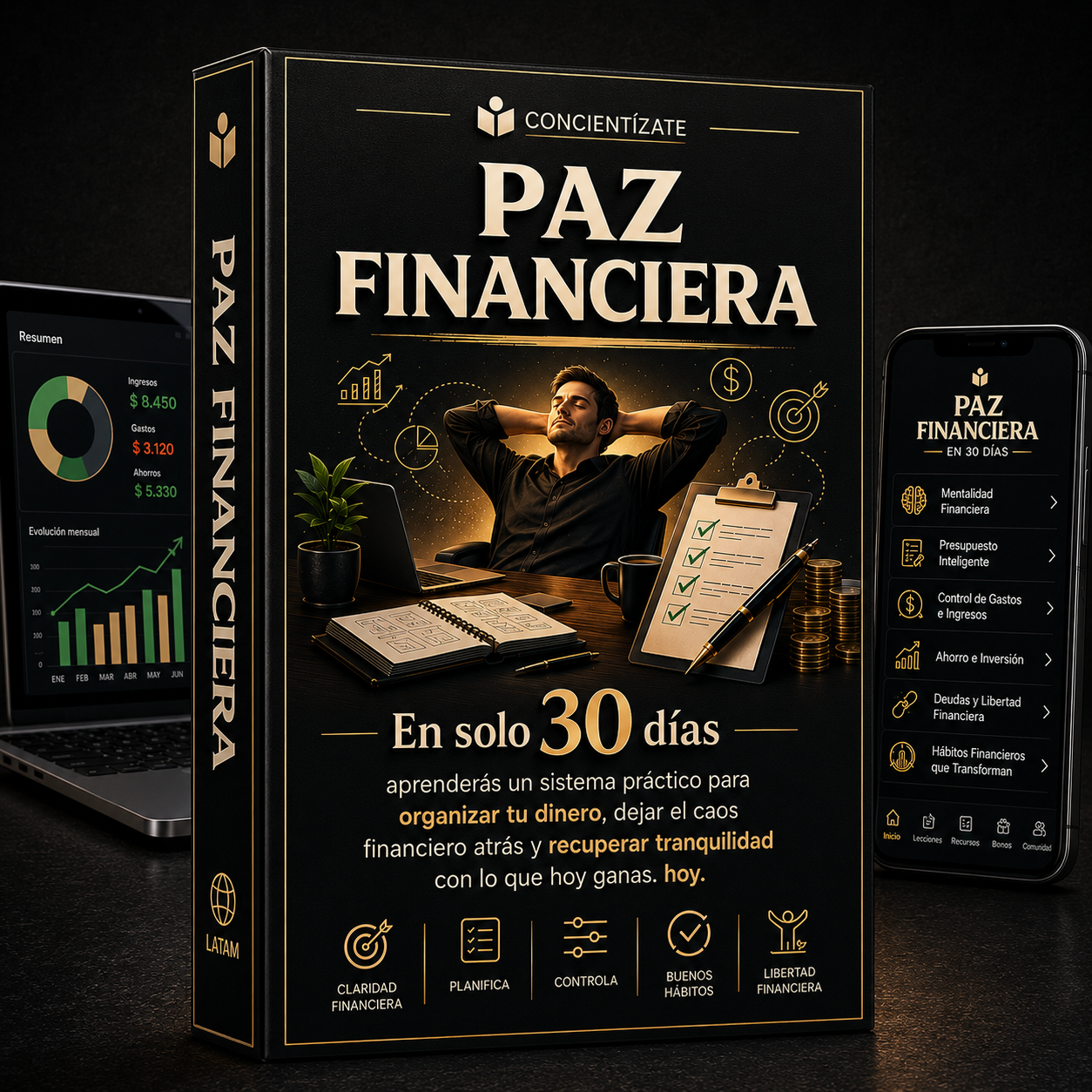 PAZ FINANCIERA EN 30 DIAS + 6 BONUS DE REGALO
